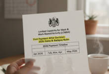 lcwra first payment after decision